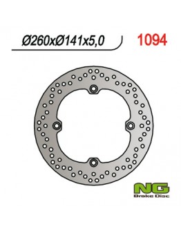 Disc frana spate NG - KAWASAKI, SUZUKI DL 650 '04-'20, DL 1050 '20, DL 1000 '02-'19 (260X141X5) (4X10.5 MM)