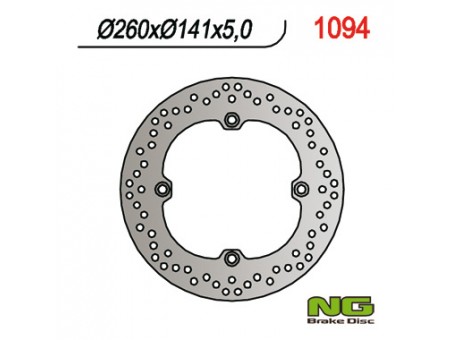 Disc frana spate NG - KAWASAKI, SUZUKI DL 650 '04-'20, DL 1050 '20, DL 1000 '02-'19 (260X141X5) (4X10.5 MM)