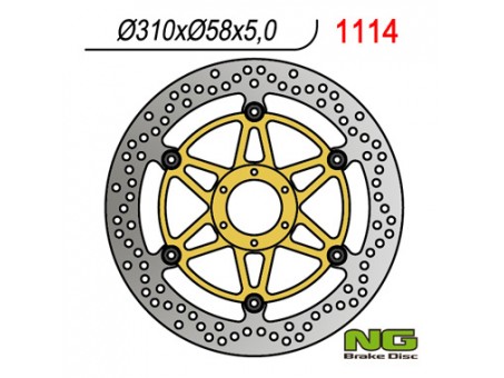 Disc frana fata NG -  HONDA CBR 1100 XX '97-'98 (310X58X5) (6X6,5MM)