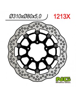 Disc frana fata NG -  KAWASAKI ZX6R 636 13-16, Z800 12-16, ZX10R 08-15, Z1000 15-16, ZZR1400 06-16, GTR1400 07-16, ZX14 07-15 (310X80X5) WAVE flotant