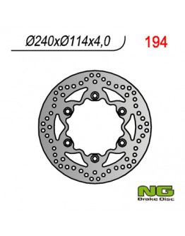 Disc frana fata NG -  HONDA REBEL 125/250, CBF 125 08-12, VT 125 (99-08) (240x114x4) (6X10,5MM)