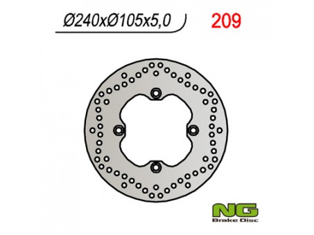 Disc frana spate NG - HONDA XL 600/650/700V TRANSALP 91-'99, CB 500 93-03, CB750 92-95 (240X105X5) (4X10,5MM)