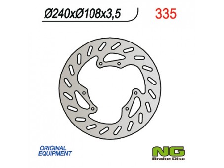 Disc frana fata NG -  DERBI 50 SENDA R/R-RACER/X-TREME/X-RACE '00-'09 (240x108x3,5)