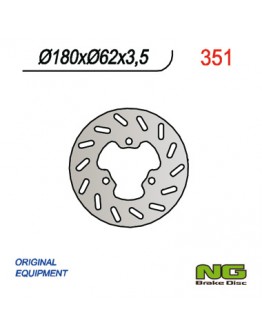 Disc frana spate NG - DERBI SENDA 50 '02-'09, APRILIA RX 50 '12'-18, PEUGEOT XP6 (180x62x3,5) (3x10,25mm)