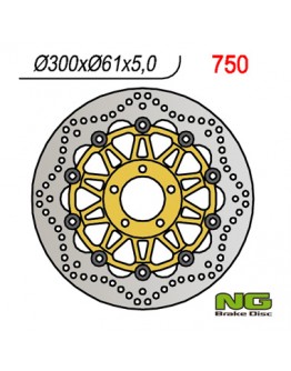 Disc frana fata NG -  KAWASAKI ZX6R '95-'02, ZR 550/750 ZEPHYR, ZZR600 '90-'06 Z750 '04- (300x61x5) (5x10,25mm)