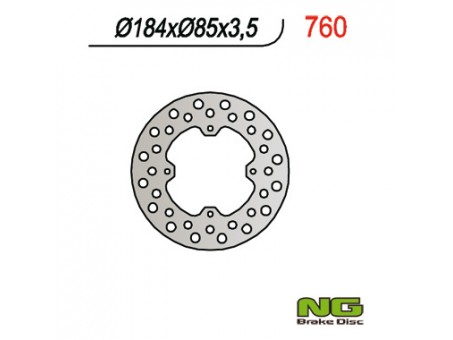 Disc frana spate NG - KAWASAKI, SUZUKI RM 80/85 (86-04) (184x85x3,5)