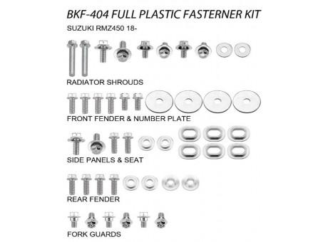 Set suruburi carena SUZUKI RMZ 450 '18-20 (BKF-404)