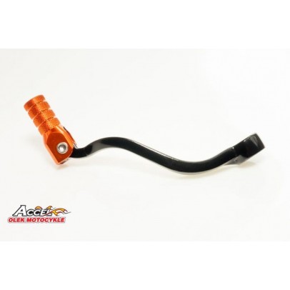 Pedala schimbator KTM SX/EXC 125/200/250/300 '98-'15, SXF250 '13-'15, SXF350 '11-'15, SXF450 '07-'12, EXC200 '01-'16 ALU culoarenegru,capat portocaliu