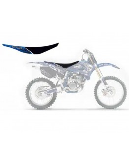 Husă șa BLACKBIRD YAMAHA YZ 250F '10-'13 TRIBAL SKULL 2 culoare Negru Albastru