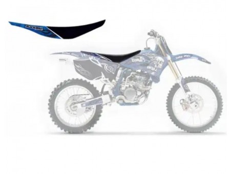 Husă șa BLACKBIRD YAMAHA YZ 250F '10-'13 TRIBAL SKULL 2 culoare Negru Albastru