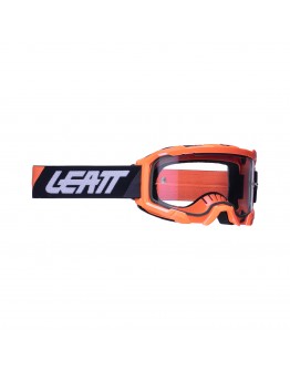 Ochelari Leatt Velocity 4.5 Neon Orange Clear 83% - Negru/Portocaliu fluo