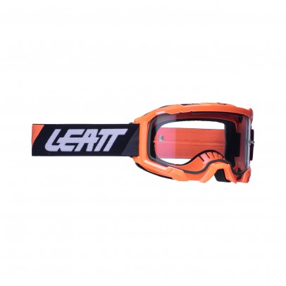 Ochelari Leatt Velocity 4.5 Neon Orange Clear 83% - Negru/Portocaliu fluo