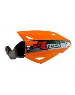 Set Handguard Racetech (RTech) Vertigo ATV Cu 3 Tipuri de Prindere pe Ghidon - Portocaliu