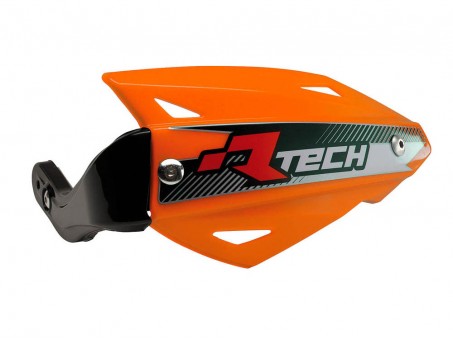 Set Handguard Racetech (RTech) Vertigo ATV Cu 3 Tipuri de Prindere pe Ghidon - Portocaliu