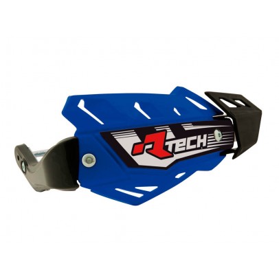 Handguard Racetech (RTech) FLX ATV/Quad Cu 3 Tipuri de Prindere pe Ghidon - Albastru