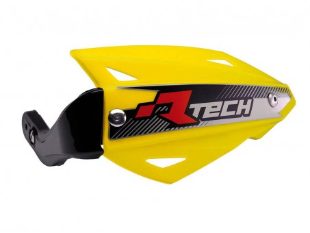 Set Handguard Racetech (RTech) Vertigo ATV Cu 3 Tipuri de Prindere pe Ghidon - Galben