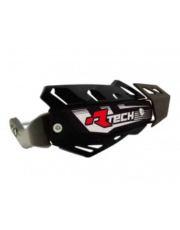 Handguard Racetech (RTech) FLX ATV/Quad Cu 3 Tipuri de Prindere pe Ghidon - Negru