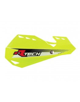 Set Handguard Racetech (RTech) Dual EVO Cu Prindere pe Ghidon - Galben fluo