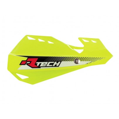 Set Handguard Racetech (RTech) Dual EVO Cu Prindere pe Ghidon - Galben fluo