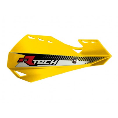 Set Handguard Racetech (RTech) Dual EVO Cu Prindere pe Ghidon - Galben