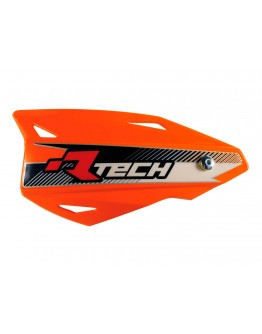 Set Handguard Racetech (RTech) Vertigo Cross/Enduro Cu Prindere pe Ghidon - Portocaliu