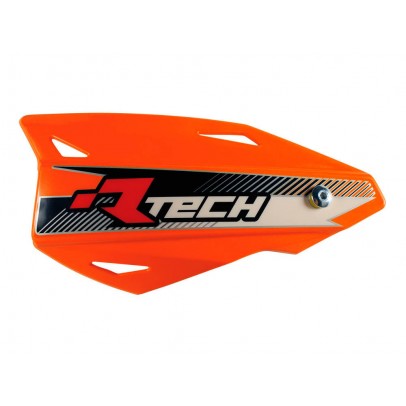 Set Handguard Racetech (RTech) Vertigo Cross/Enduro Cu Prindere pe Ghidon - Portocaliu