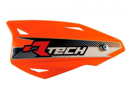 Set Handguard Racetech (RTech) Vertigo Cross/Enduro Cu Prindere pe Ghidon - Portocaliu