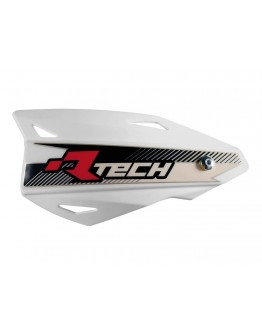 Set Handguard Racetech (RTech) Vertigo Cross/Enduro Cu Prindere pe Ghidon - Alb