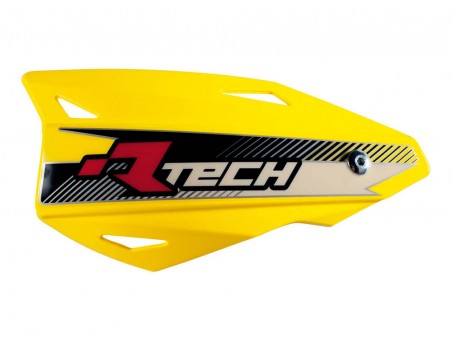 Set Handguard Racetech (RTech) Vertigo Cross/Enduro Cu Prindere pe Ghidon - Galben