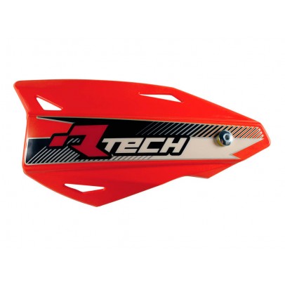 Set Handguard Racetech (RTech) Vertigo Cross/Enduro Cu Prindere pe Ghidon - Rosu