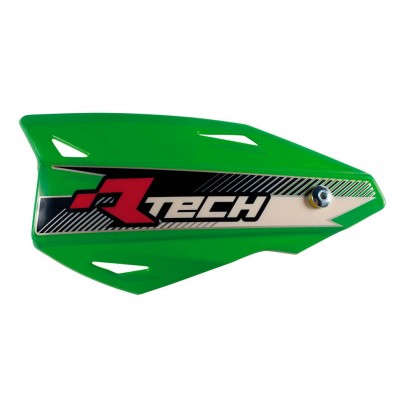 Set Handguard Racetech (RTech) Vertigo Cross/Enduro Cu Prindere pe Ghidon - Verde