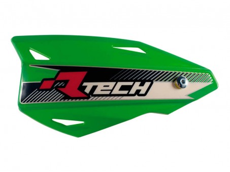 Set Handguard Racetech (RTech) Vertigo Cross/Enduro Cu Prindere pe Ghidon - Verde