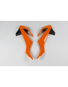 Protectie radiator UFO KTM SX 65 '16-22, culoare OEM '16 I '18 (Portocaliu/Negru)