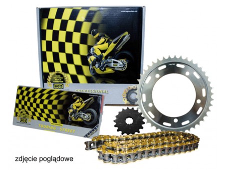 Kit Lant REGINA pentru APRILIA 1000 ETV CAPONORD 01-07 (17/45/112/525ZRP) Lant pana la 1300 CC auriu (Z-RING)