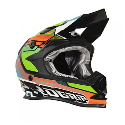 Casca Copii PROGRIP PG3009 Junior/Kid - Verde Fluo/Portocaliu/Negru