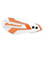 Set Handguard (Universale) POLISPORT - KTM SX/EXC '1422' - Alb Portocaliu