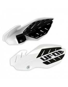 Handguard UFO FLAME HONDA CRF 250 '12-'17, CRF 450 '12-'16 culoare Alb/Negru (kit montaj inclus)