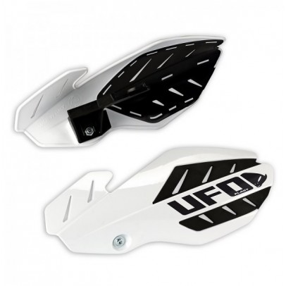 Handguard UFO FLAME HONDA CRF 250 '12-'17, CRF 450 '12-'16 culoare Alb/Negru (kit montaj inclus)