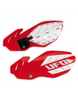 Handguard UFO FLAME HONDA CRF 250 '12-'17, CRF 450 '12-'16 culoare Rosu/Alb (kit montaj inclus)