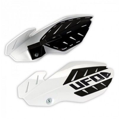 Handguard UFO FLAME HUSQVARNA TC/TE 125 '14-'20, FC '16-'20 culoare Alb/Negru (kit montaj inclus)