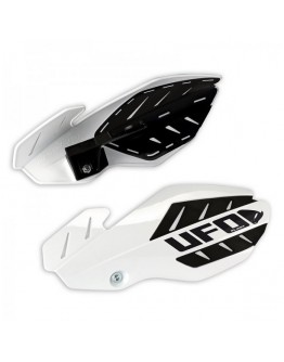 Handguard UFO FLAME HUSQVARNA TC 250 '14-'16, TE 250/300 '14-'16, FC '14-'15, FE '14-'16 culoare Alb/Negru (kit montaj inclus)