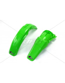 Set aripa fata spate UFO KAWASAKI KX 125/250 '00-'02 (KA02755026, KA03722026), culoare Verde