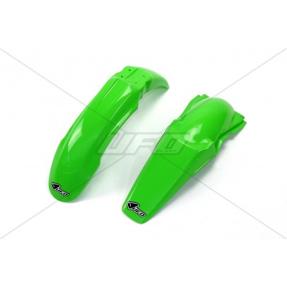 Set aripa fata spate UFO KAWASAKI KX 125/250 '03-'04 (KA03736026, KA03737026), culoare Verde