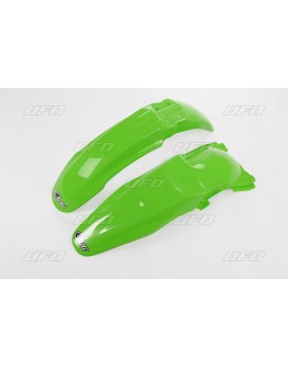 Set aripa fata spate UFO KAWASAKI KX 250 '06 (KA03753026, KA03766026), culoare Verde