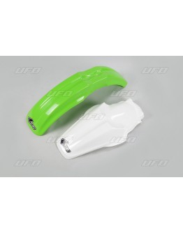 Set aripa fata spate UFO KAWASAKI KX 85 '13 (KA02757026, KA03715047) culoare Verde/Alb