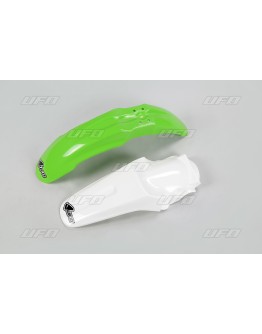 Set aripa fata spate UFO KAWASAKI KX 85 '13 (KA02757K026, KA03715K047) culoare Verde/Alb