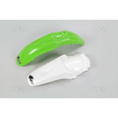 Set aripa fata spate UFO KAWASAKI KX 85 '13 (KA02757K026, KA03715K047) culoare Verde/Alb