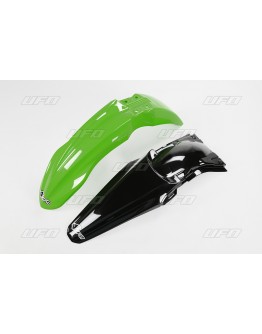 Set aripa fata spate UFO KAWASAKI KXF 250 '13 (KA04723026, KA04721001) culoare Verde/Negru