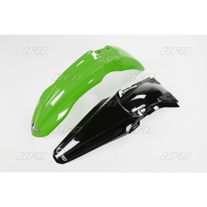 Set aripa fata spate UFO KAWASAKI KXF 250 '13 (KA04723026, KA04721001) culoare Verde/Negru