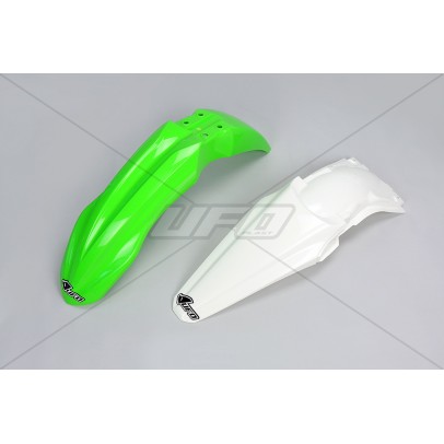 Set aripa fata spate UFO KAWASAKI KXF 450 '13 (KA04723026, KA04721047) culoare Verde/Alb